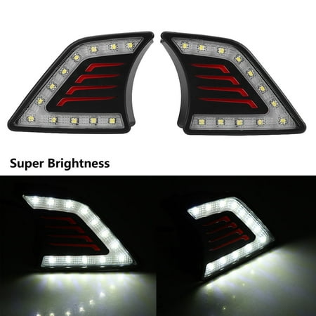 1Pair Car Daytime Running Light DRL LED Daylight Fog Lamp for Toyota Hilux Vigo 12-14 Daytime Running Light